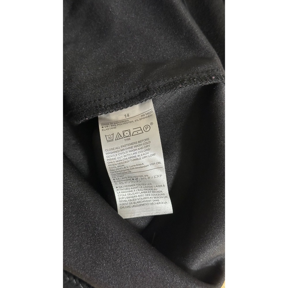 Banana Republic Black Faux Suede D-Ring Wrap Mini Skirt Size 14 - Picture 4 of 7